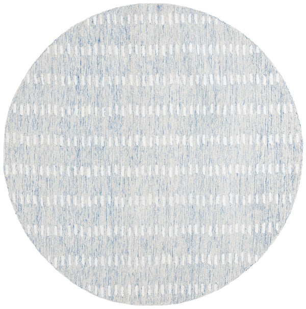 Safavieh Abstract Hand-tufted Area Rug In Grey And Ivory - Modern Luxury For Your Living Space, 9x12 Feet Blue ,Ivory 70% Wool,20% Chenil,10% Cotton Abt498m-25