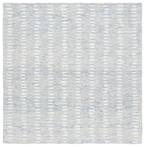 Safavieh Abstract Hand-tufted Area Rug In Grey And Ivory - Modern Luxury For Your Living Space, 9x12 Feet Blue ,Ivory 70% Wool,20% Chenil,10% Cotton Abt498m-25