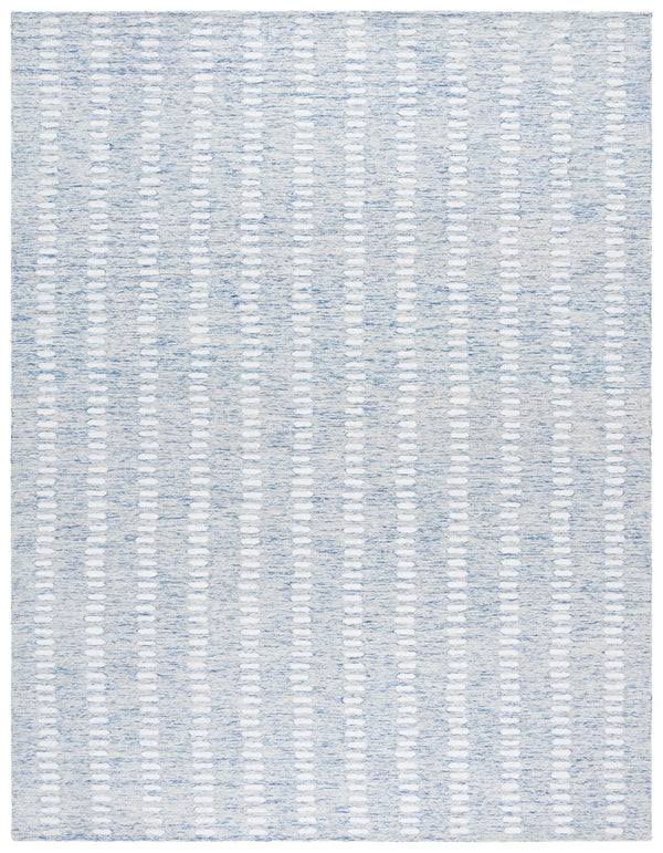 Safavieh Abstract Hand-tufted Area Rug In Grey And Ivory - Modern Luxury For Your Living Space, 9x12 Feet Blue ,Ivory 70% Wool,20% Chenil,10% Cotton Abt498m-25