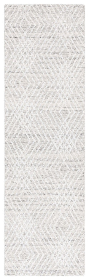 Safavieh Abstract 499 ABT499 Hand Tufted Modern Rug Silver / Ivory ABT499G-6SQ