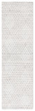 Safavieh Abstract 499 ABT499 Hand Tufted Modern Rug Silver / Ivory ABT499G-6SQ