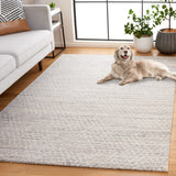 Safavieh Abstract 499 ABT499 Hand Tufted Modern Rug Silver / Ivory ABT499G-6SQ