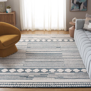 Safavieh Abstract Chic Hand-tufted Area Rug In Grey And Ivory - Modern Elegance For Your Home Décor Grey ,Ivory 60% Wool,30% Polyester,10% Cotton Abt559f-6r