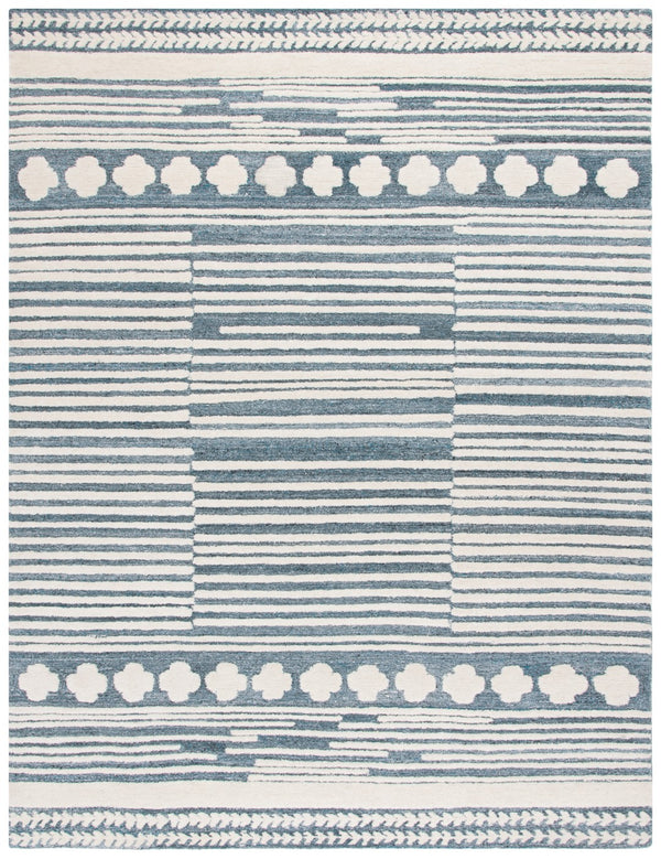 Safavieh Abstract 559 Hand Tufted Contemporary Rug Grey / Ivory 60% Wool, 30% Polyester, 10% Cotton