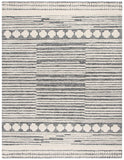 Safavieh Abstract 559 Hand Tufted Contemporary Rug Black / Ivory 80% Wool, 20% Cotton