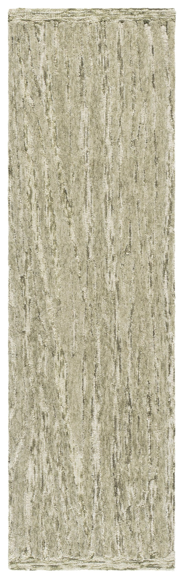 Safavieh Abstract Hand‑Tufted Green And Ivory Area Rug — Wool‑Cotton Blend, Calming Solid Tones, Durable Comfort 4'-0" x 6'-0" ABT560Y-4