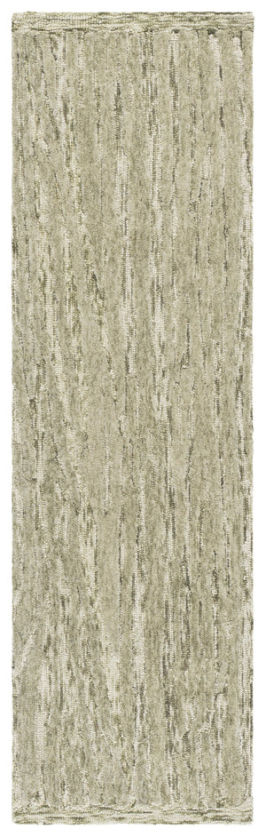 Safavieh Abstract Hand-Tufted Green Ivory Area Rug — Wool-Cotton Low-Profile Square Rug For Modern Spaces 6'-0" x 6'-0" ABT560Y-6SQ