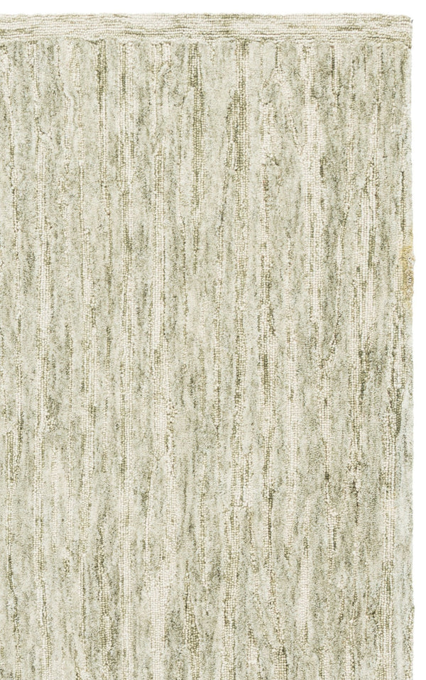 Safavieh Abstract Hand-Tufted Green And Ivory Runner — Wool-Cotton Modern Minimalist Hallway Rug, 1/2" Pile 2'-3" x 8'-0" ABT560Y-28