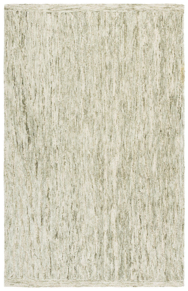 Safavieh Abstract Hand-Tufted Green And Ivory Runner — Wool-Cotton Modern Minimalist Hallway Rug, 1/2" Pile 2'-3" x 8'-0" ABT560Y-28