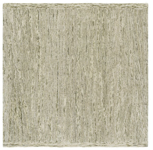 Safavieh Abstract Hand-Tufted Green Ivory Area Rug — Wool-Cotton Low-Profile Square Rug For Modern Spaces 6'-0" x 6'-0" ABT560Y-6SQ