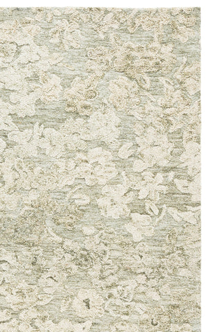 Safavieh Abstract Hand-Tufted Green Ivory Runner — Low-Profile Wool-Cotton Blend, Durable Soft Texture For Hallways 2'-3" x 8'-0" ABT562Y-28