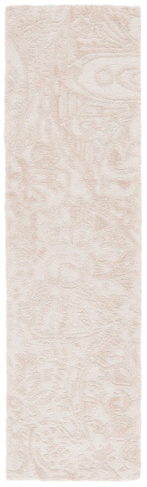 Safavieh Abstract Hand-tufted Runner Rug - Luxurious Wool Blend With Elegant Swirls For Modern Home Decor Beige ,Ivory 50% Wool,15% Viscose,25% Nylon,10% Cotton Abt612b-28