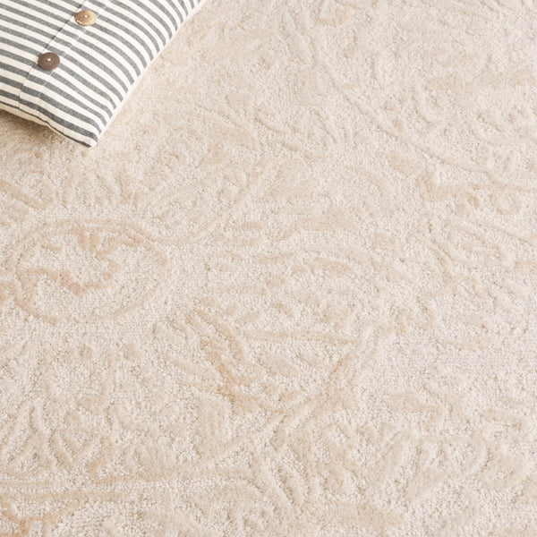 Safavieh Abstract 612 Hand Tufted Contemporary Rug Beige / Ivory 50% Wool, 15% Viscose, 25% Nylon, 10% Cotton