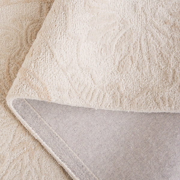 Safavieh Abstract Luxurious Hand-tufted Area Rug - Elegant Floral Design, Soft Underfoot Comfort For Your Home Beige ,Ivory 50% Wool,15% Viscose,25% Nylon,10% Cotton Abt612b-3