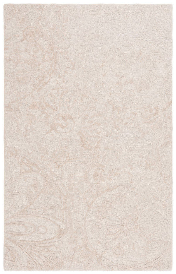 Safavieh Abstract 612 Hand Tufted Contemporary Rug Beige / Ivory 50% Wool, 15% Viscose, 25% Nylon, 10% Cotton