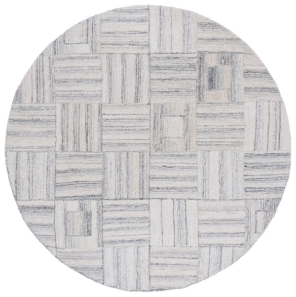 Safavieh Abstract Artisan-crafted Area Rug - Modern Geometric Design For Chic Interiors - Plush Comfort & Style Grey 27% Wool,27% Nylon,27% Pet,9% Viscose,10% Cotton Abt614f-6