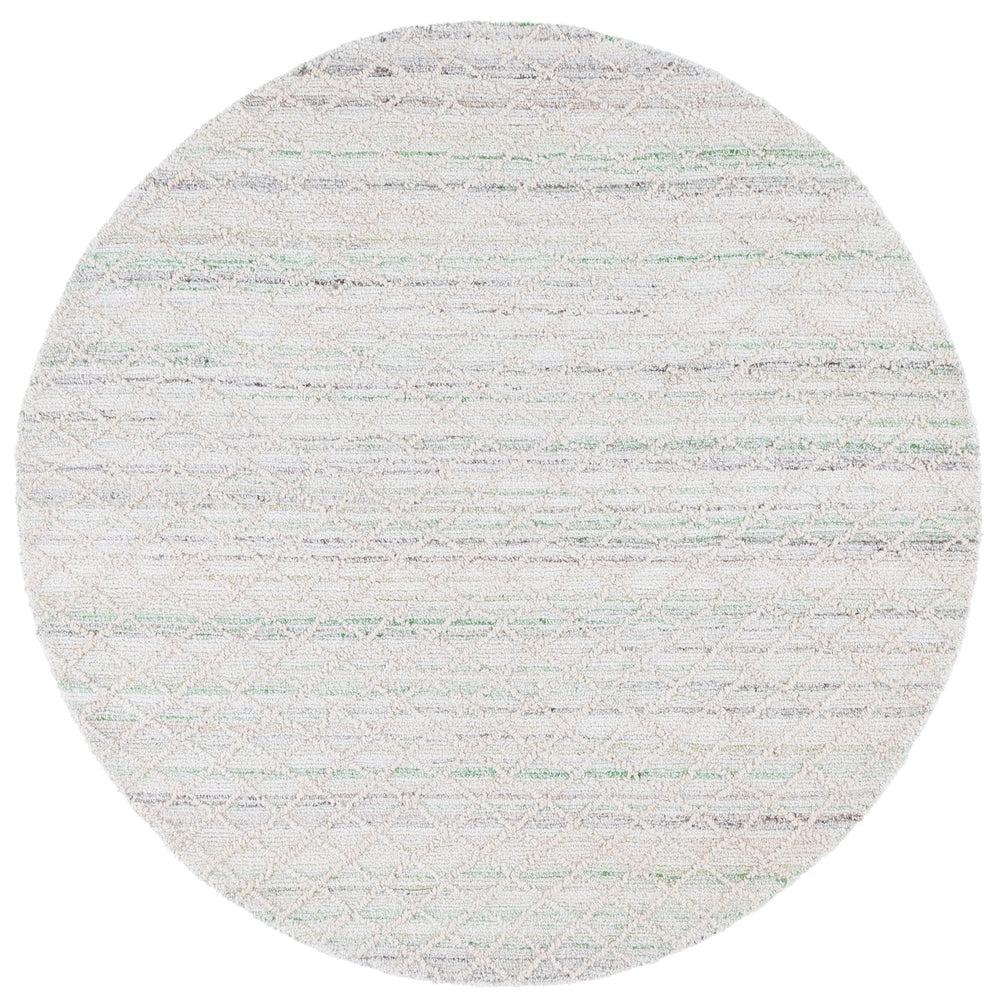 Safavieh Abstract Hand-tufted Area Rug - Elegant Diamond Trellis Design For Modern Home Décor And Comfort Green ,Ivory 27% Wool,27% Nylon,27% Pet,9% Viscose,10% Cotton Abt615y-3
