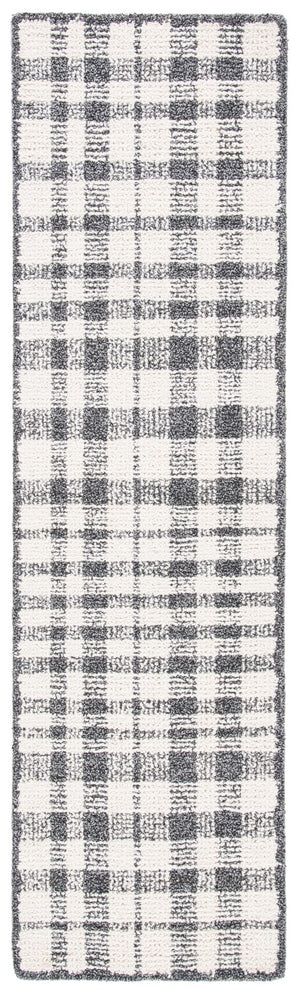 Safavieh Abstract 648 Hand Tufted Contemporary Rug Ivory / Black 65% Wool, 25% Viscose, 10% Nylon