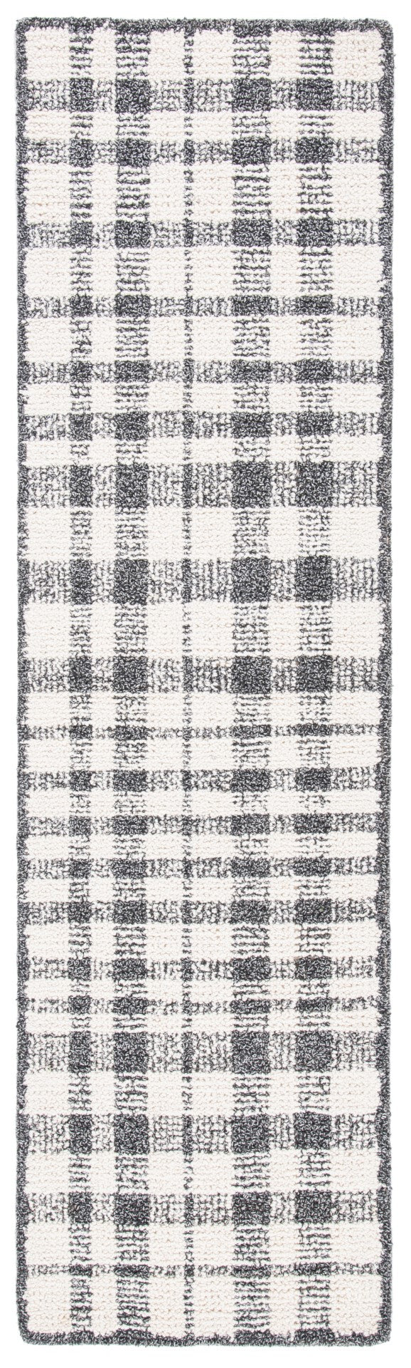 Safavieh Abstract 648 Hand Tufted Contemporary Rug Ivory / Black 65% Wool, 25% Viscose, 10% Nylon