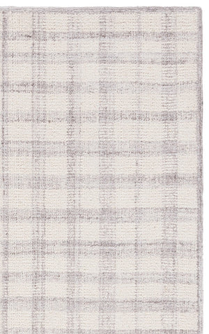 Safavieh Abtstract Hand Tufted Wool Blend Area Rug Ivory Silver Plaid for Living Room ABT648B-5