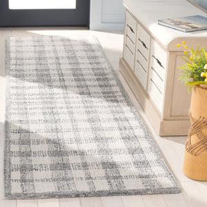 Safavieh Abstract Plaid Wool Viscose Hand Tufted Runner Rug for Hallway or Bedroom ABT648F-28