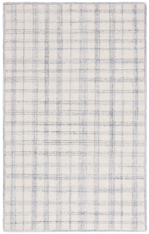 Safavieh Abstract Hand Tufted Wool Viscose Area Rug Ivory Grey Plaid for Living Room ABT648F-6
