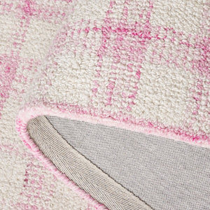 Safavieh Abstract Hand Tufted Wool Viscose Plaid Area Rug for Living Room or Bedroom ABT648U-5