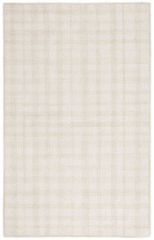 Safavieh Abstract Hand Tufted Wool Plaid Area Rug Ivory Sage Soft Low Pile Living Room ABT648W-5