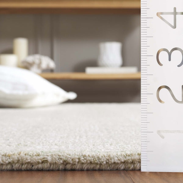 Safavieh Abstract Plaid Wool Viscose Area Rug Hand Tufted Ivory Sage for Living Room ABT648W-8
