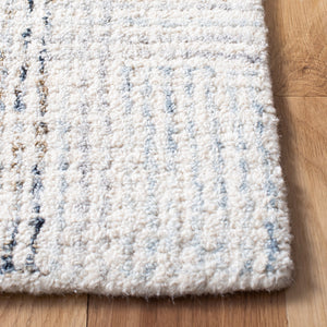 Safavieh Abstract Hand-tufted Area Rug - Luxurious Wool Blend With Elegant Grid Pattern For Modern Spaces Ivory ,Gold 80% Wool,20% Cotton Abt657a-10