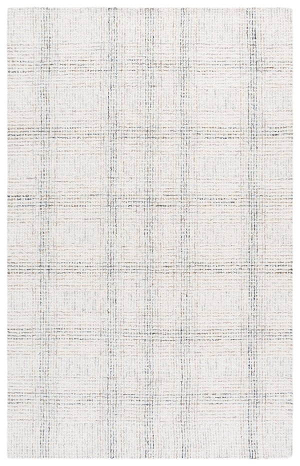 Safavieh Abstract Hand-tufted Area Rug - Luxurious Wool Blend With Elegant Grid Pattern For Modern Spaces Ivory ,Gold 80% Wool,20% Cotton Abt657a-10