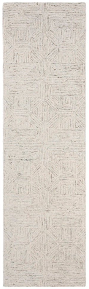 Safavieh Abstract 763 Hand Tufted Modern Rug Ivory / Light Blue 80% Wool, 20% Cotton