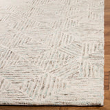 Safavieh Abstract 763 Hand Tufted Modern Rug Ivory / Light Blue 80% Wool, 20% Cotton