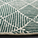 Safavieh Abstract 763 Hand Tufted Modern Rug Dark Green / Ivory 80% Wool, 20% Cotton