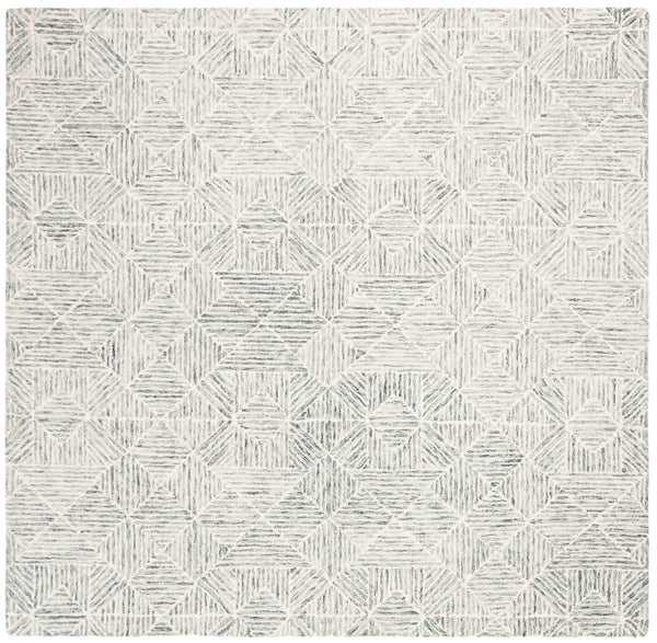 Safavieh Abstract 763 Hand Tufted Modern Rug Green / Ivory 80% Wool, 20% Cotton