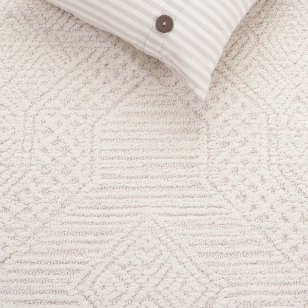 Safavieh Abstract Hand-tufted Runner Rug – Elegant Indian Craftsmanship, Luxurious Wool Pile For Ultimate Comfort Beige Wool Pile Abt777b-5