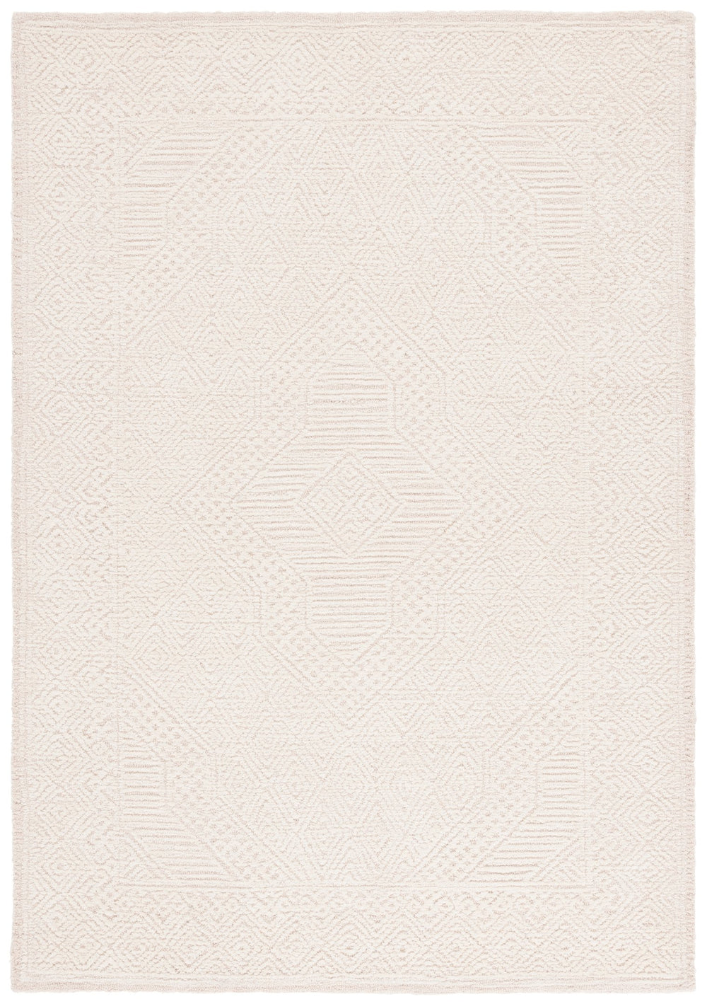 Safavieh Abstract Hand-tufted Runner Rug – Elegant Indian Craftsmanship, Luxurious Wool Pile For Ultimate Comfort Beige Wool Pile Abt777b-5