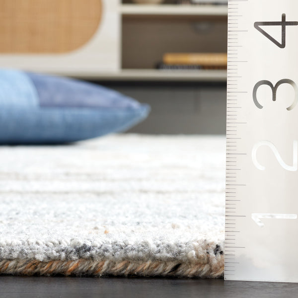 Safavieh Abstract 875 Hand Tufted Modern Rug Grey / Brown 5' x 8'