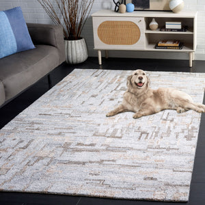 Safavieh Abstract 875 ABT875 Hand Tufted Modern Rug Grey / Brown ABT875F-4