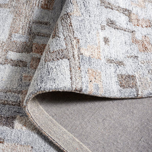 Safavieh Abstract 875 Hand Tufted Modern Rug Grey / Brown 5' x 8'