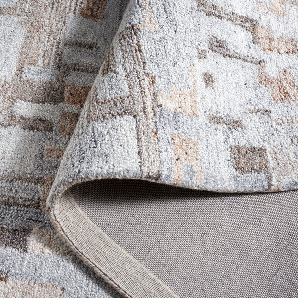 Safavieh Abstract 875 Hand Tufted Modern Rug Grey / Brown 5' x 8'