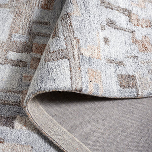 Safavieh Abstract 875 ABT875 Hand Tufted Modern Rug Grey / Brown ABT875F-4