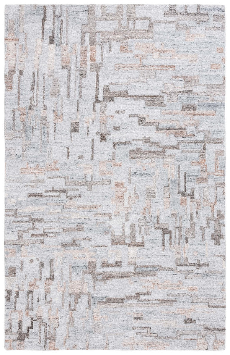 Safavieh Abstract 875 ABT875 Hand Tufted Modern Rug Grey / Brown ABT875F-4