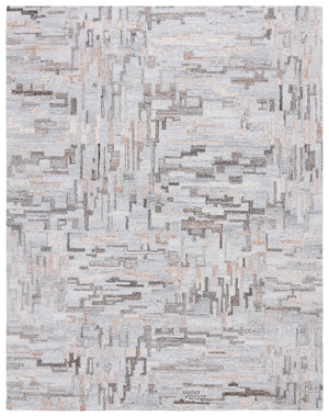 Safavieh Abstract 875 Hand Tufted Modern Rug Grey / Brown 8' x 10'