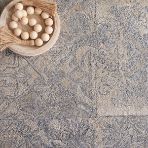 Safavieh Abstract 876 Hand Tufted Modern Rug Beige / Grey 5' x 8'