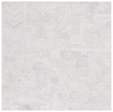 Safavieh Abstract 876 Hand Tufted Modern Rug Grey / Ivory 6' x 6' Square