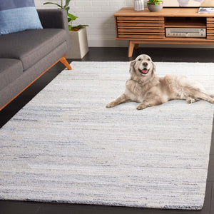 Safavieh Abstract 877 Hand Tufted Modern Rug Beige / Blue 5' x 8'