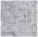 Safavieh Abstract 879 Hand Tufted Modern Rug Grey 6' x 6' Square