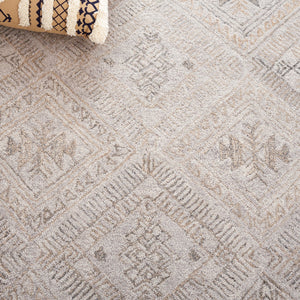 Safavieh Abstract 880 Hand Tufted Modern Rug Grey / Beige 4' x 6'