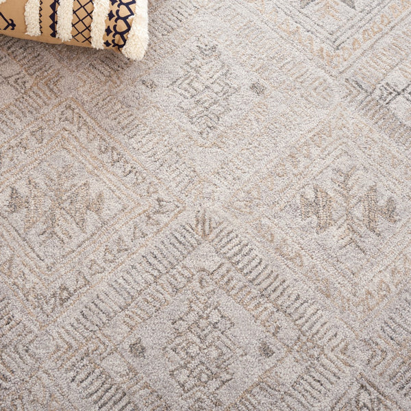 Safavieh Abstract 880 Hand Tufted Modern Rug Grey / Beige 5' x 8'